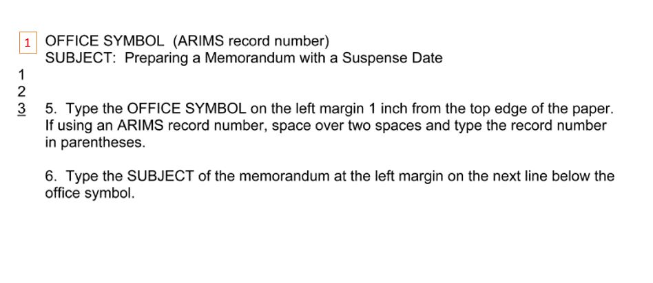 arims office symbols